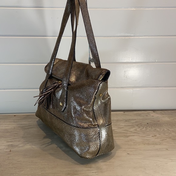 Antonio Melani silver snakeskin metallic satchel - Picture 4 of 12